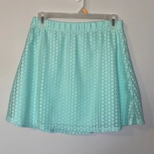 Mint mini skirt